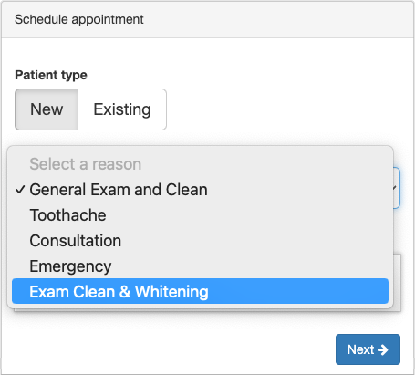 Appointment Reason