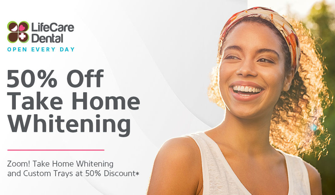 50% Off Take Home Teeth Whitening